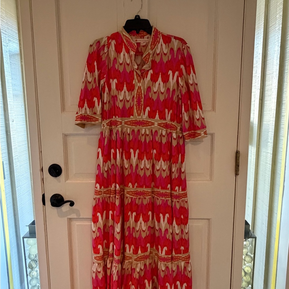 Jude Connally Pink and Orange Maxi Dress - Picture 2 of 2